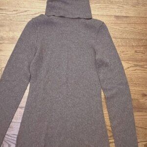 gray cashmere turtleneck sweater